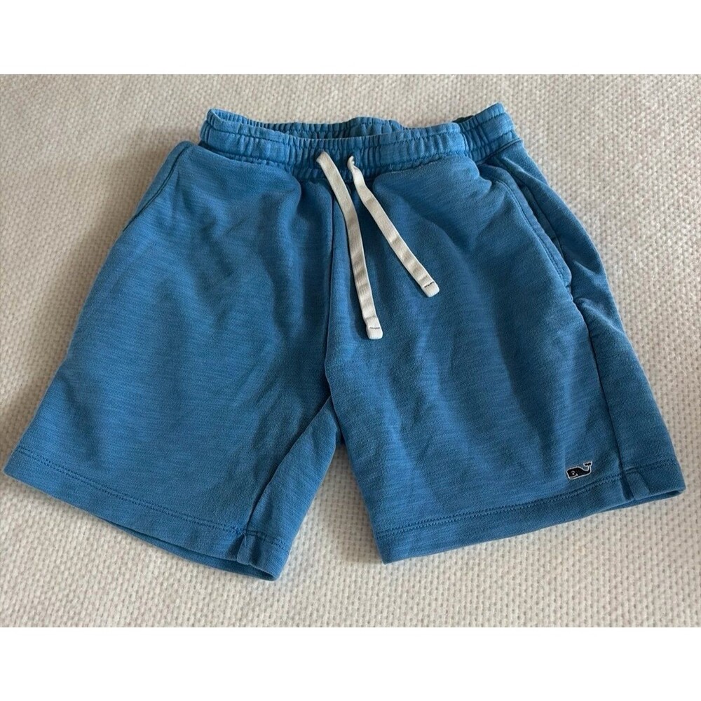 Vineyard Vines Men’s Blue Jetty Shorts 7" Inseam Cotton Blend Pull-On Size XS